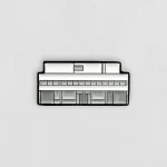 Pin Villa Savoye | Blanco y Negro